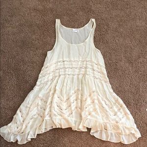 Free People Voile and Lace Trapeze Slip